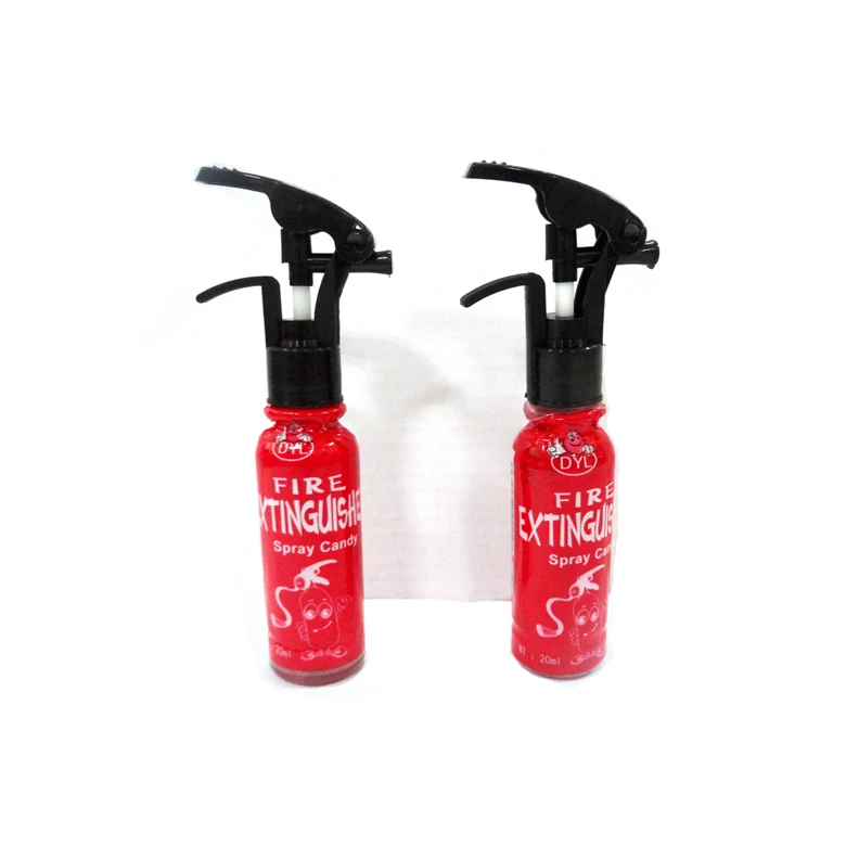 fire extinguisher shape fruit sour spray liquid candy