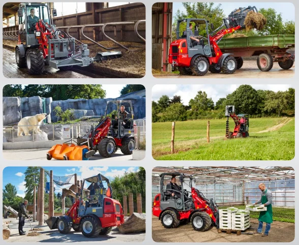 Tractor Loaders Earth-Moving Articulating Telescopic Cheap Mini Tractor Diesel 4x4 Wheel 2.3ton Loaders