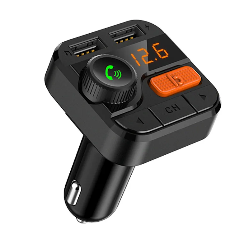 Classic style fm transmitters dual SUB charging at the same time QC3.0 quick charge car charger car mp3 player car kit