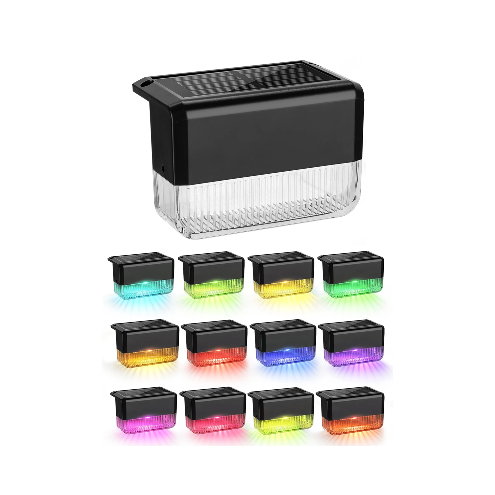 JACKYLED High Quality Wholesale Stair Waterproof Deck Outdoor Path Garden Pathway Solar Stairs Light