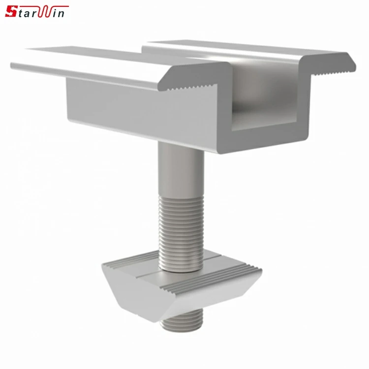 Aluminum Solar Mounting Systems Support Panels Profiles Solar Rail And Clamps