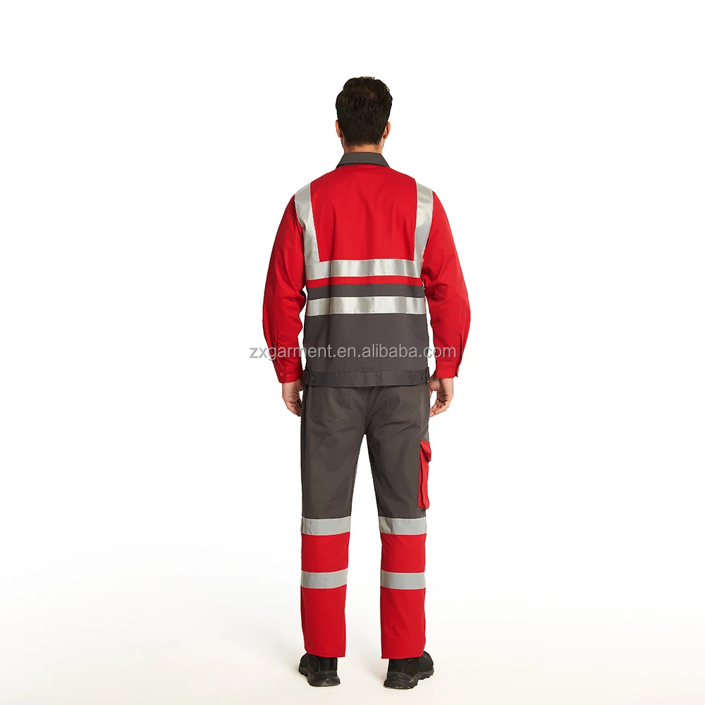 ZX Custom Fr Safety Clothing Flame Retardant Reflective Workwear Sets Electric Welding Work Suit Class Cat 2