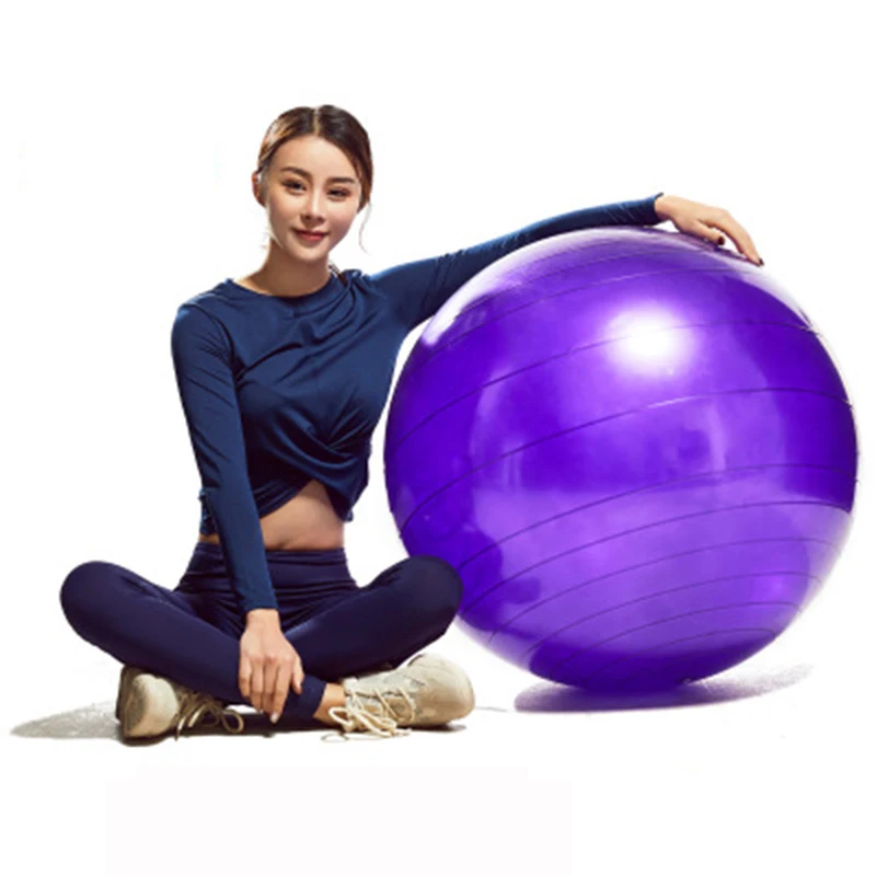
Professional Quality Design Exercise Pink Pilates Ball Fitness Home Workout 55cm 65cm 75cm Yoga Ball 