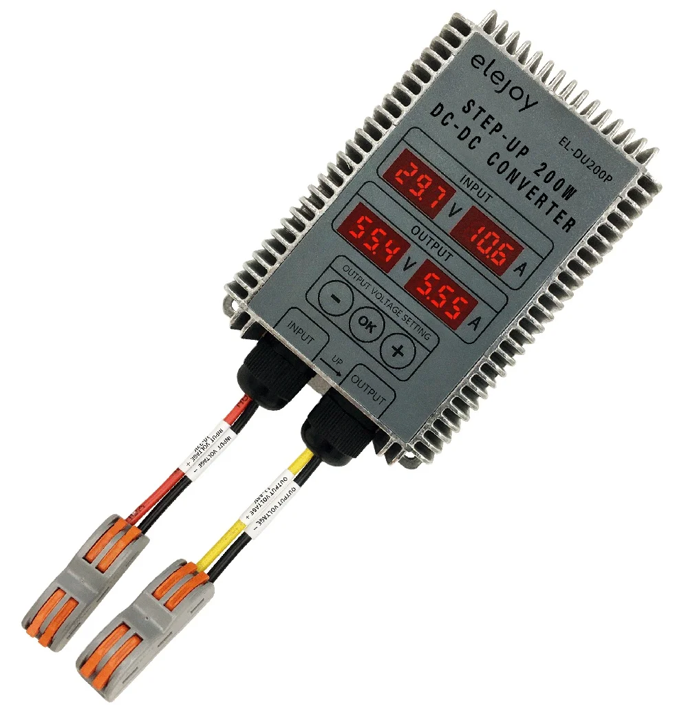 BOOST 11-85V ADJUSTABLE LED DISPLAY DC DC CONVERTER POWER CONVERTER STEP-UP 12V24V TO 36V 48V 60V 72V  WATERPROOF EL-DU200P