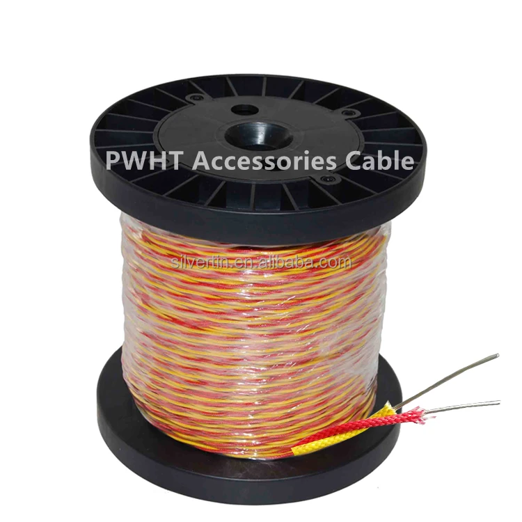 22SWG Thermocouple cable with Vitreous Silica insulation 0.71mm glassfiber insulated type K thermocouple wire