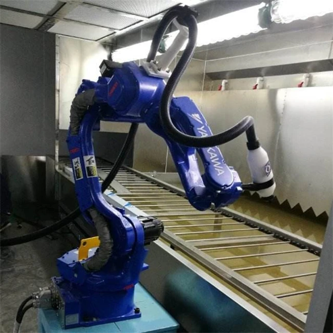 Programmable powder car automatic tracking spraying line robot arm 6-axis spraying machine system