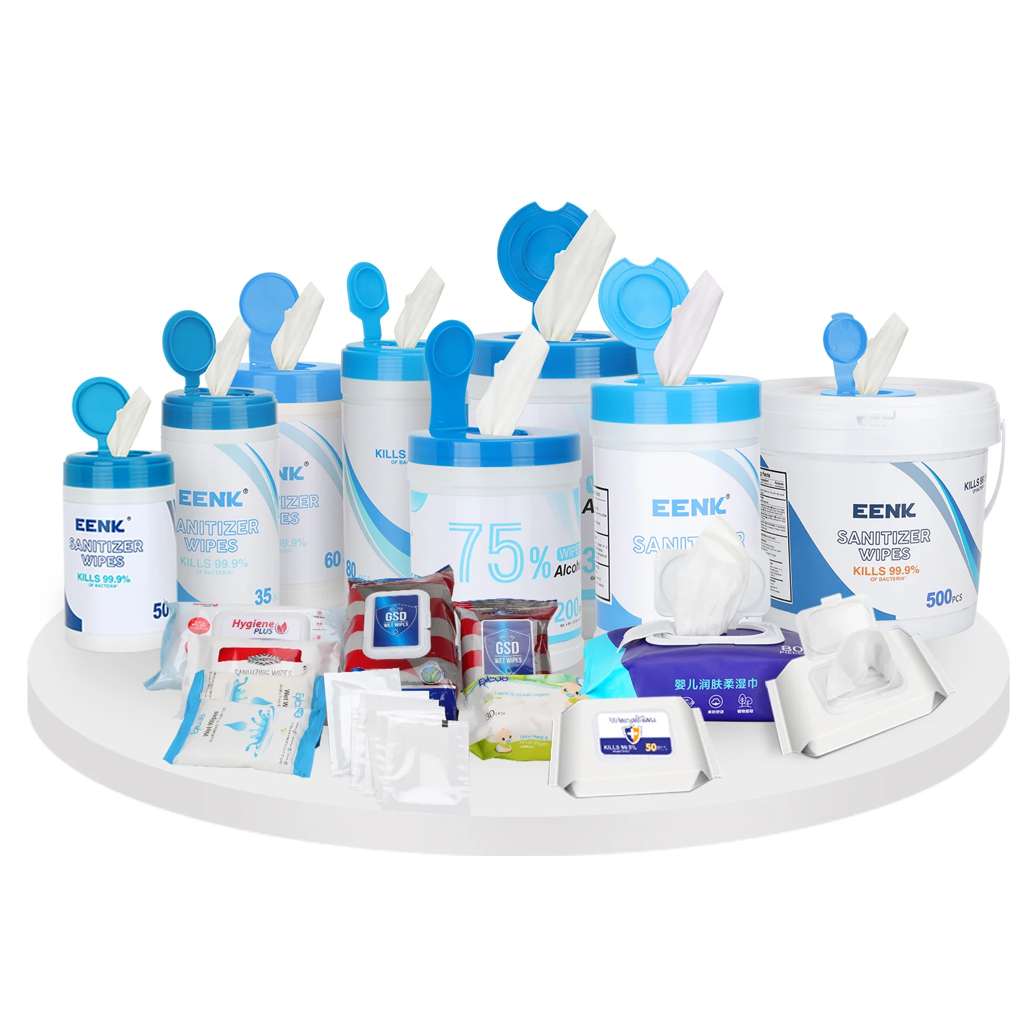 Ready-to-ship disinfect wipes for personal cleaning