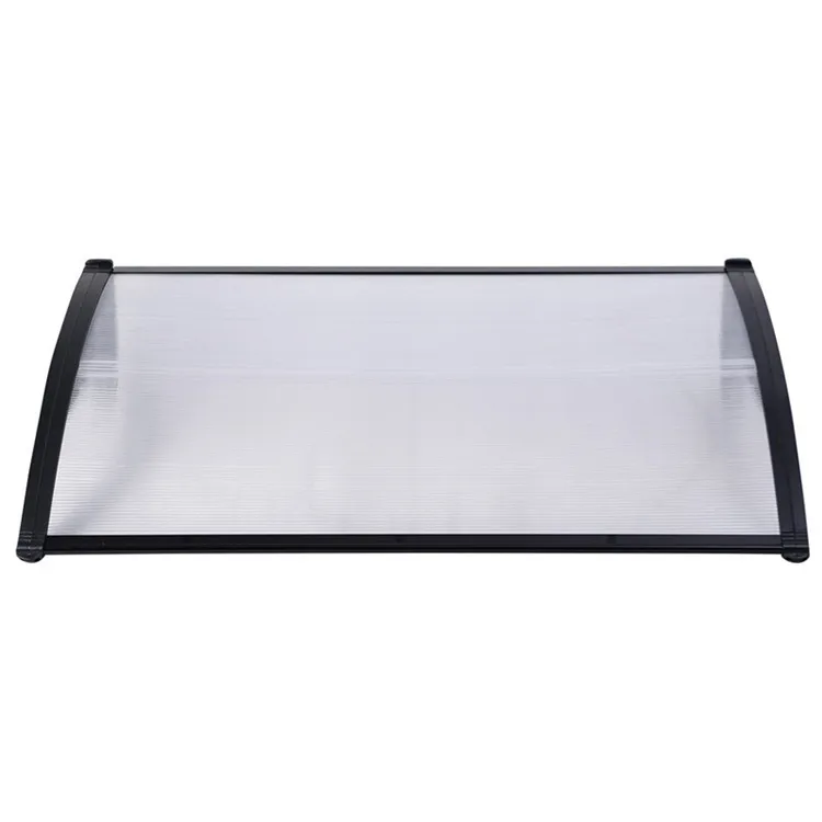 shed entry door canopy aluminium frame front window door canopy and polycarbonate canopy awning for sun protection