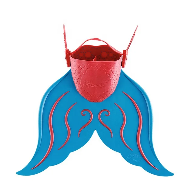 Customized Single Fin Shiny Swimsuit Adjustable Mermaid Tail Girls Swimming Fins Training Single Fin Swimming Foot Water Shoes