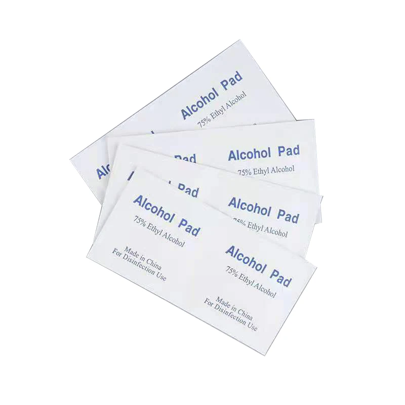 
 Фабричные одноразовые 70% изопропиловые нетканые спиртовые прокладки  