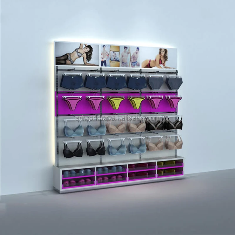 Artworld Displays Clothes Hats Shoes Women Lingerie Display Rack Underwear Display Furniture Clothes Shop Fixtures