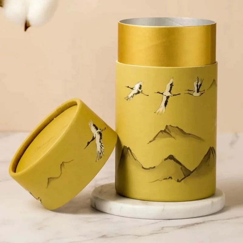 Wholesale High Quality Round Paper Tube Packaging Perfume Bottle Quick Dry Clothes Packaging
