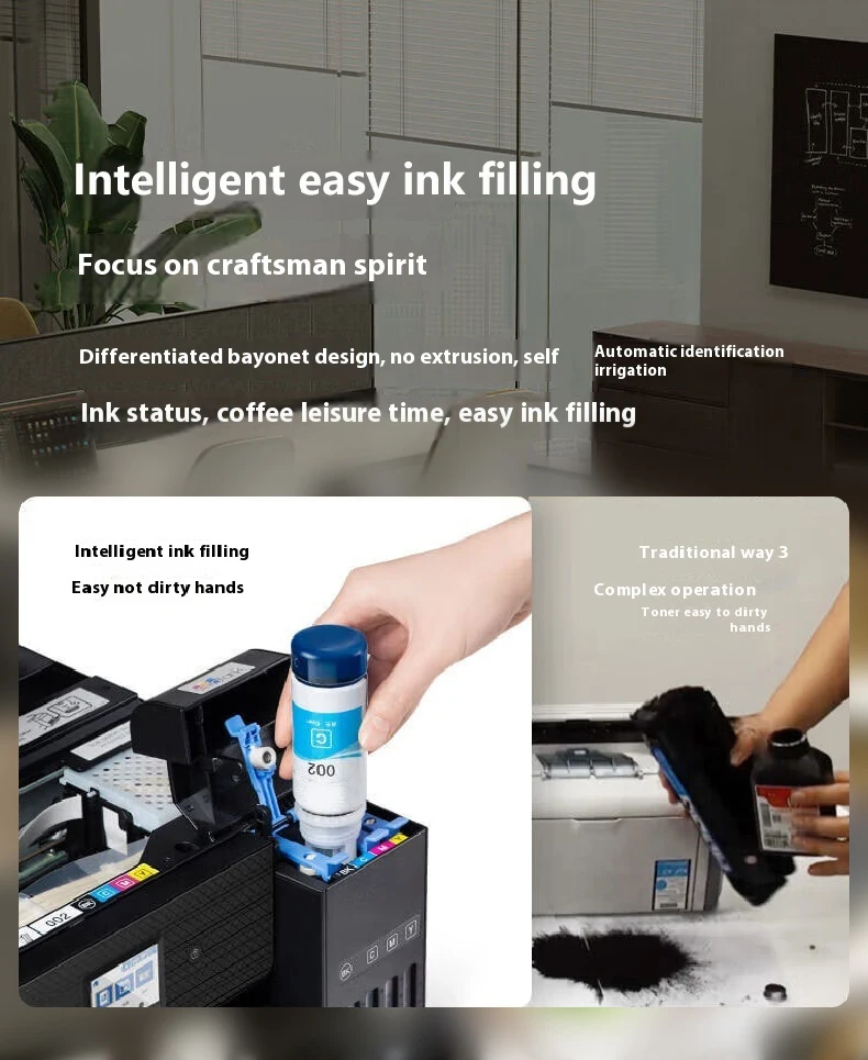 002 001 For Epso.n Premium Compatible Ink 002 Color for L6170/L6190/L4150/L4160 Printers