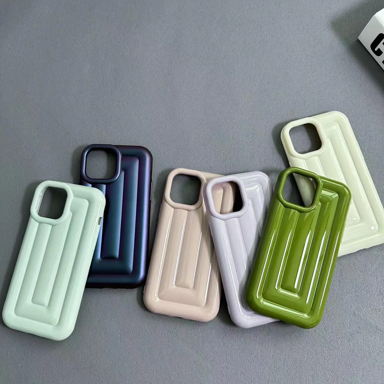 Luxury 3D Stereo Luggage Design Plating Phone Case For iPhone 14 13 12 11 Pro Max Soft TPU Solid Color Shockproof Cover