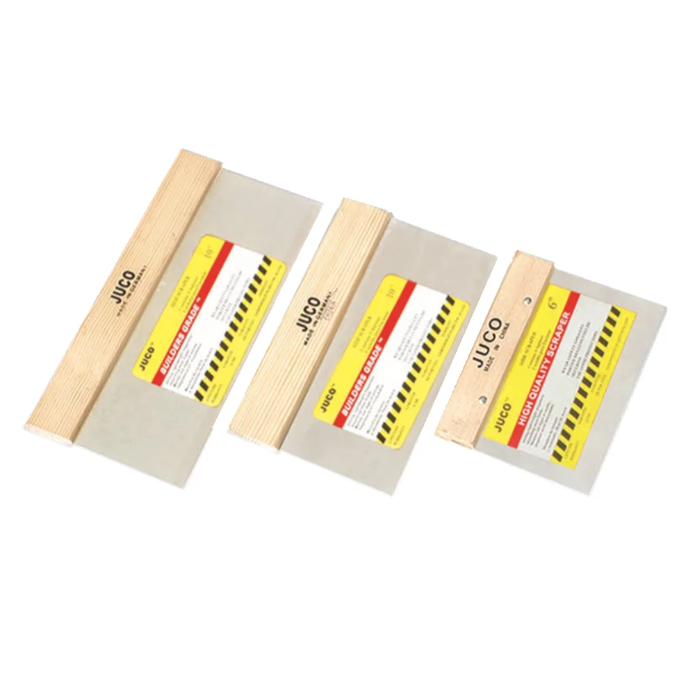 
 Заводская цена, качественный стальной нож для шпатлевки с деревянной ручкой квадратной формы, скребок для краски  