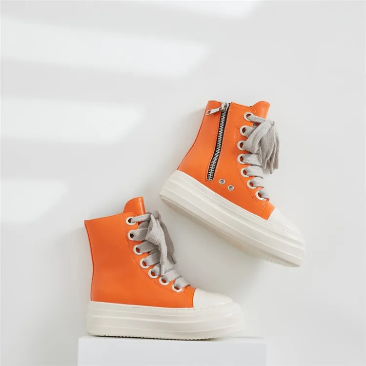 Q6633-2024 fashion high top shoes footwear women platform sneakers women trainers