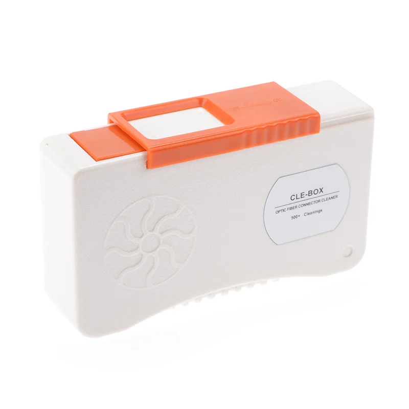 FTTH CLE-Box Optical Connector Cassette Tape Cleaner SC/FC/MU/LC/ST DIN E200 Connector 500+ Cleaning Times