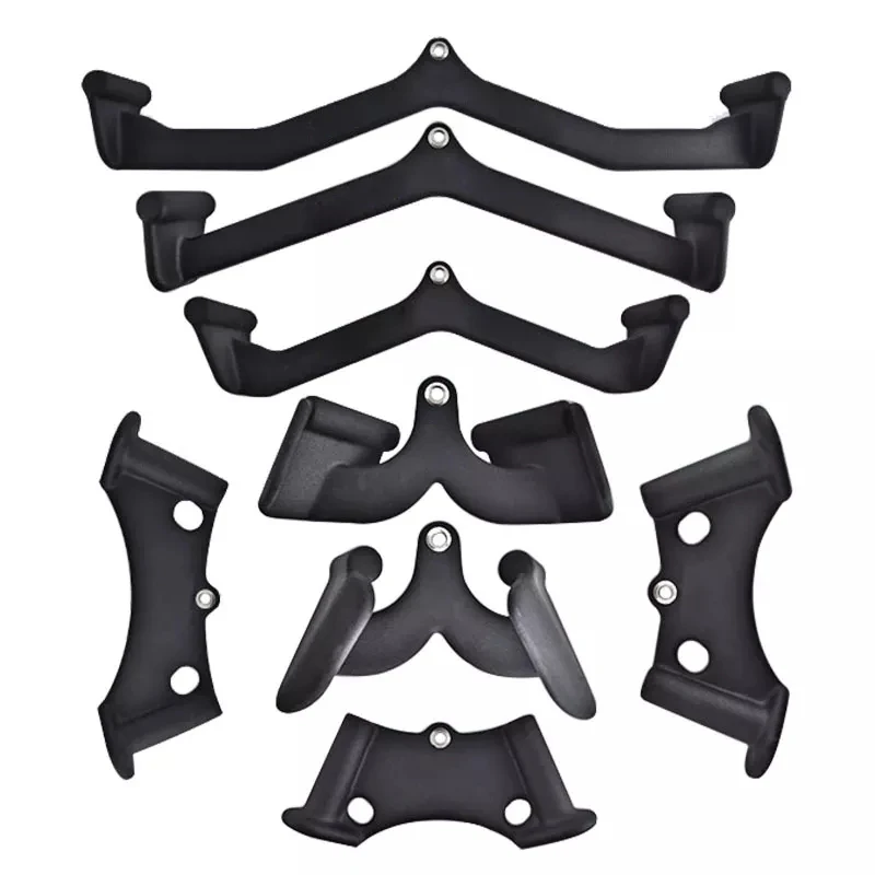 Back Strength Handle grips set 5 8 LAT Pull Down Bars Rowing T-bar V-bar Set Pulley Cable Machine Attachments