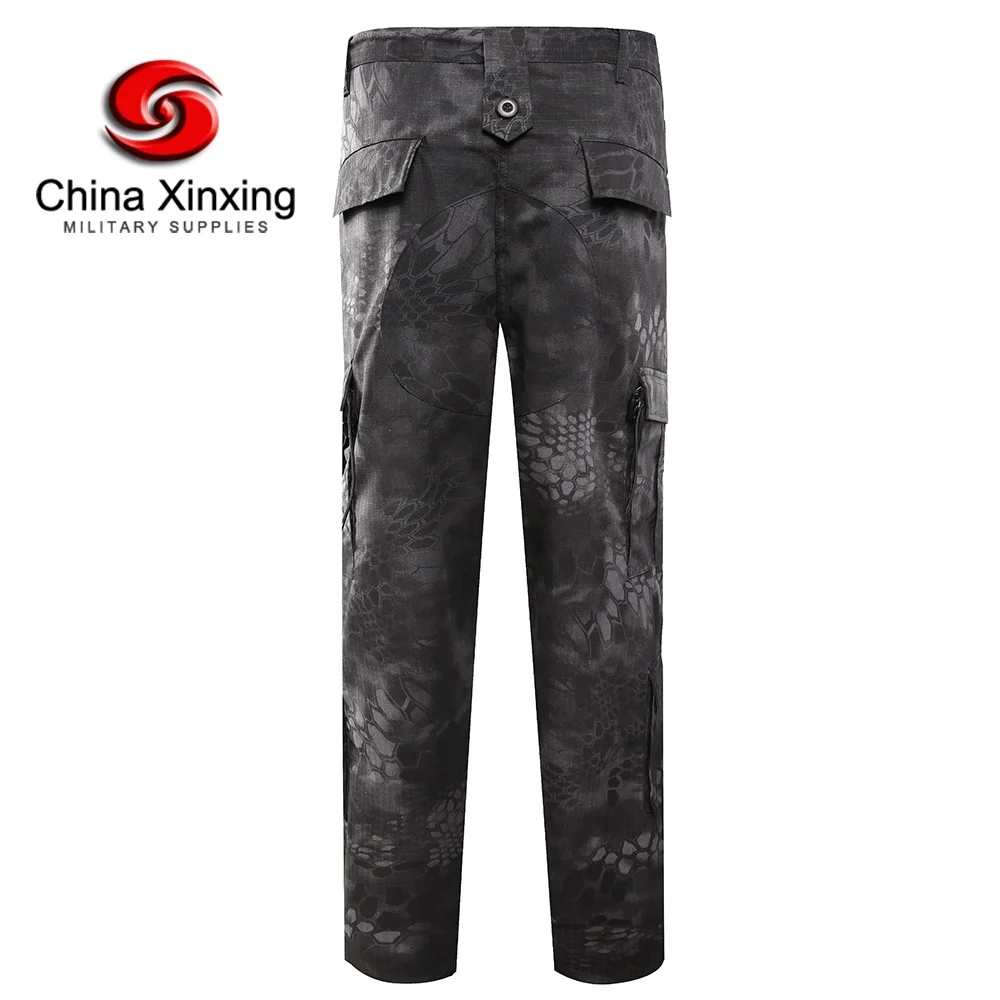 XINXING Security Casual Outfit Outdoor Training Bottom Trousers LD08 Black Tactical Cargo Pants Mens