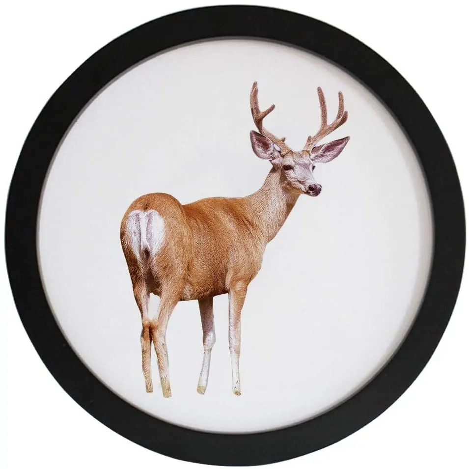 Изготовленный на заказ логотип на стене дома декоративная круглая деревянная рамка для фотографий деревянная картина рамки для фотографий