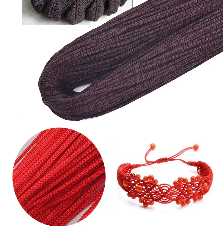 Hand Knitting Yarn Fancy Diy Materials Accessory Nylon Macrame Thread Cord Beading String For Bracelet Making