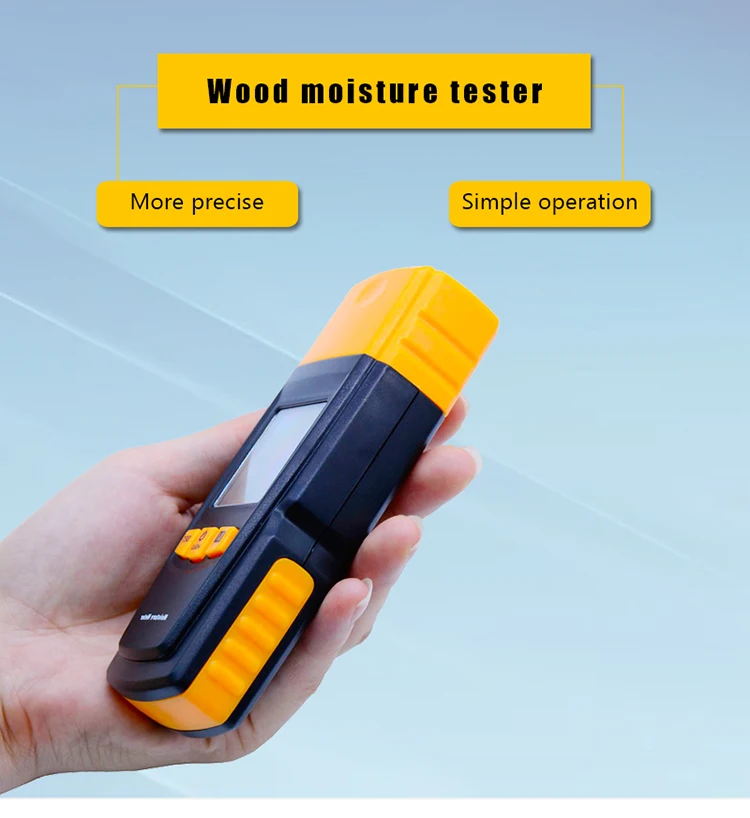 Pellet Fireplace Accessories Portable Wood Damp Smart Sensor Sawdust Tester Instrument Humidity Wood Moisture Meter