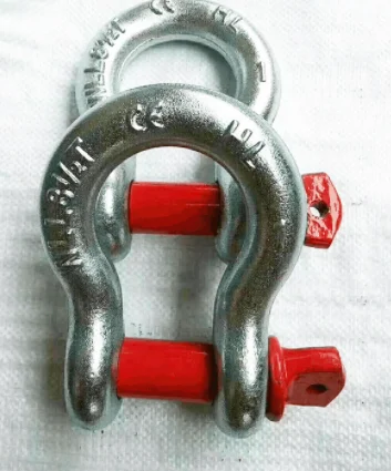 Heavy Lifting 12.0t Omega Shackle Bow Hot Dipped Galvanized Tow Shackle Screw Pin Bow Shackle G209 Omega Type