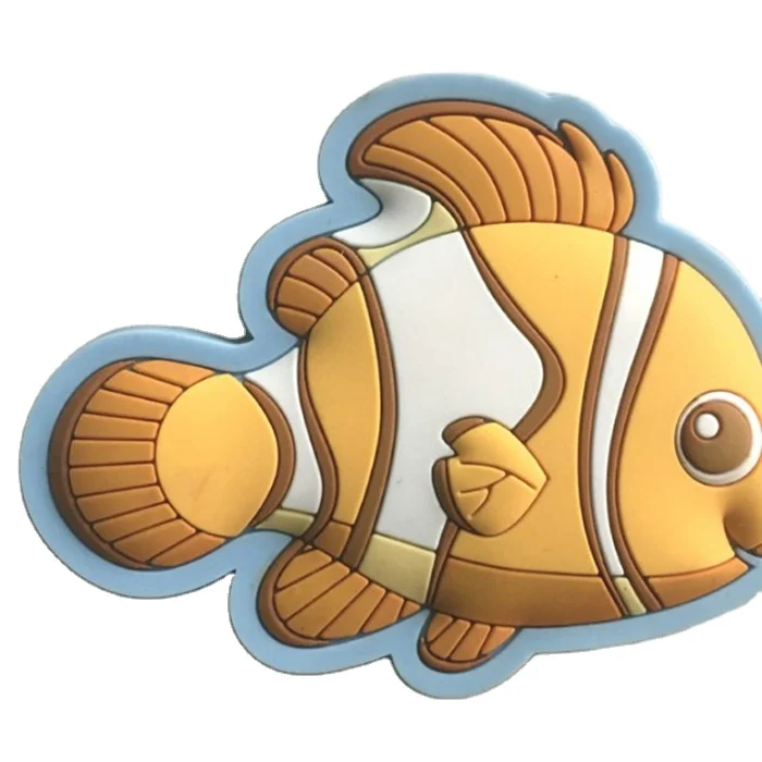 Fish Cartoon Design Nice Label Freezer PVC Magnet Sticker