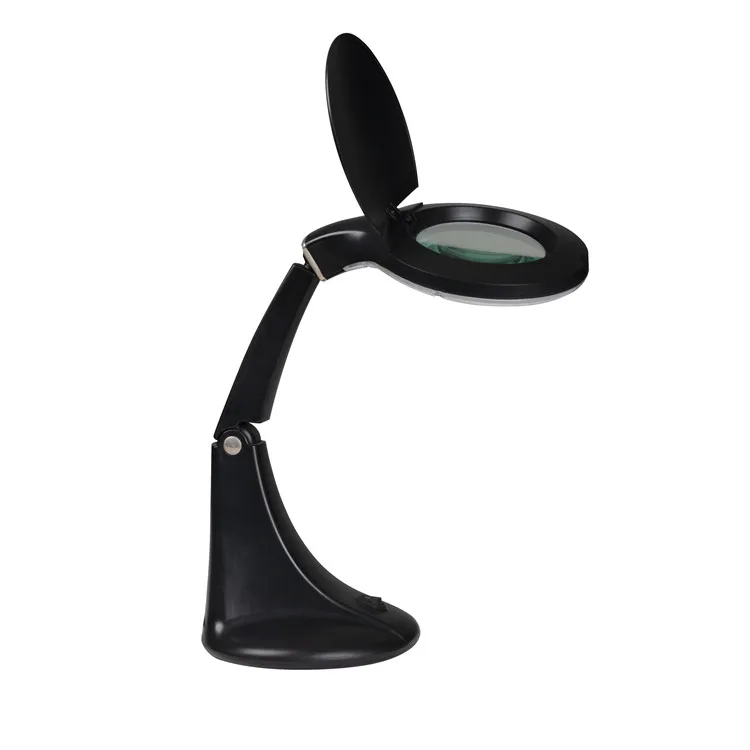 Best Selling Magnifying Glasses Lights Foldable Dimming Modes Power Supply Desk Magnifying Lamp