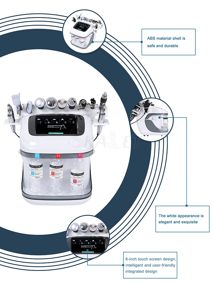 Hydro Microdermabrasion Oxygen Jet Aqua Facials Skin Care Cleaning Hydra Dermabrasion Facial Machine