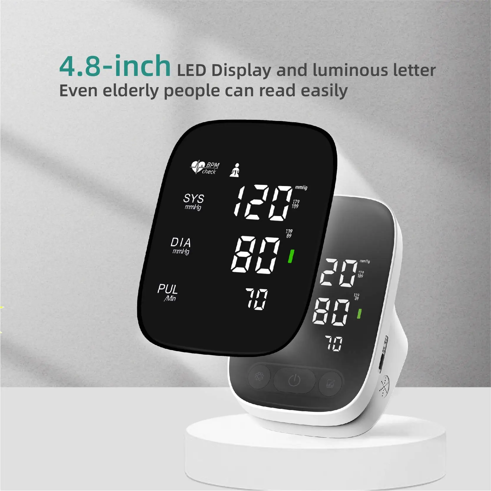 Home BP Monitor with One-Click Operation  Irregular Heartbeat Detection Easy to Read LCD Display BP Machine