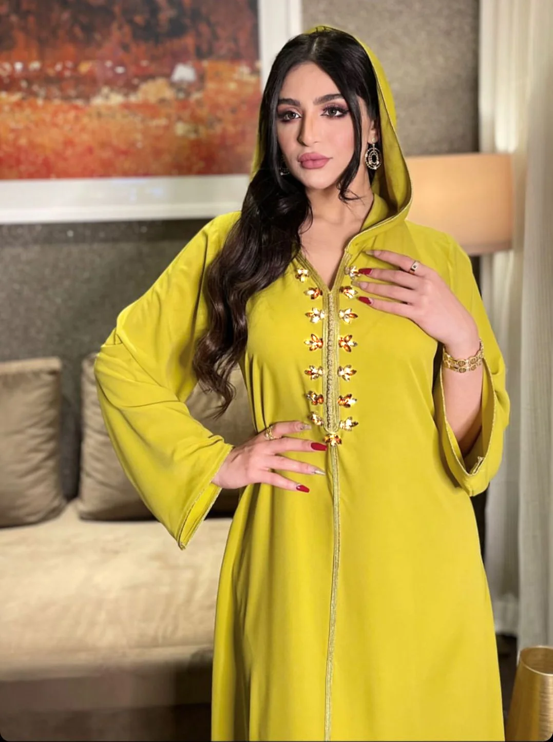  Bahrain Islamic Clothing Muslim Jalaba Ramadan Dresses Dubai Beads Jalabiya For