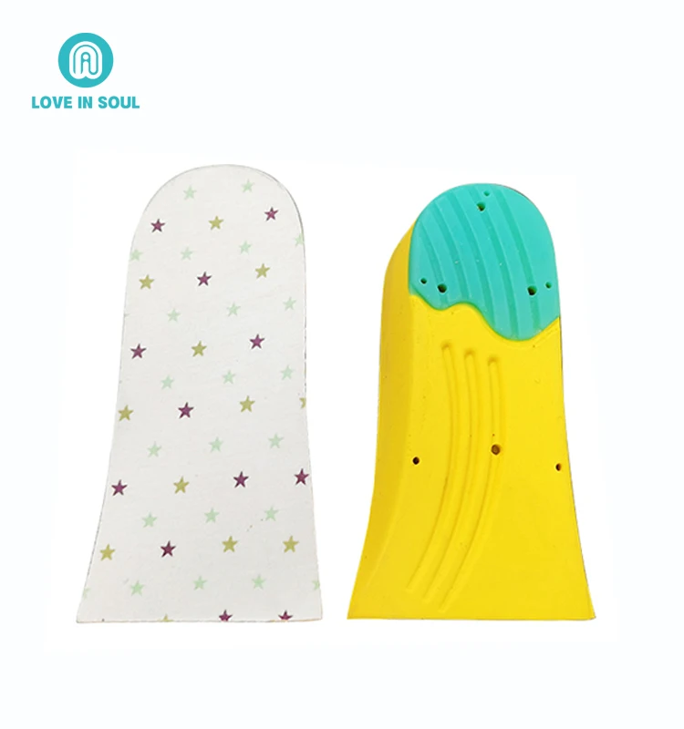 Wholesale OEM Invisible Half height increase Shoe Insoles Shock Absorption PU Foam Cushion Pads Unsex Shoe Lift 2cm 3cm 4cm