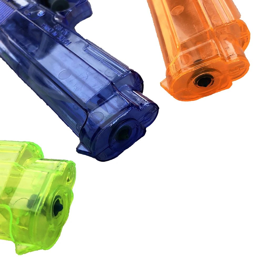  Распродажа прозрачный пластиковый водяной пистолет для детей с логотипом на