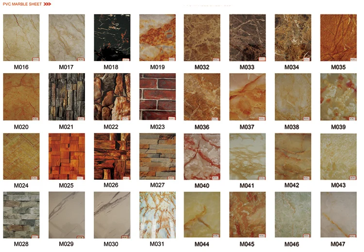 marble sheet pvc