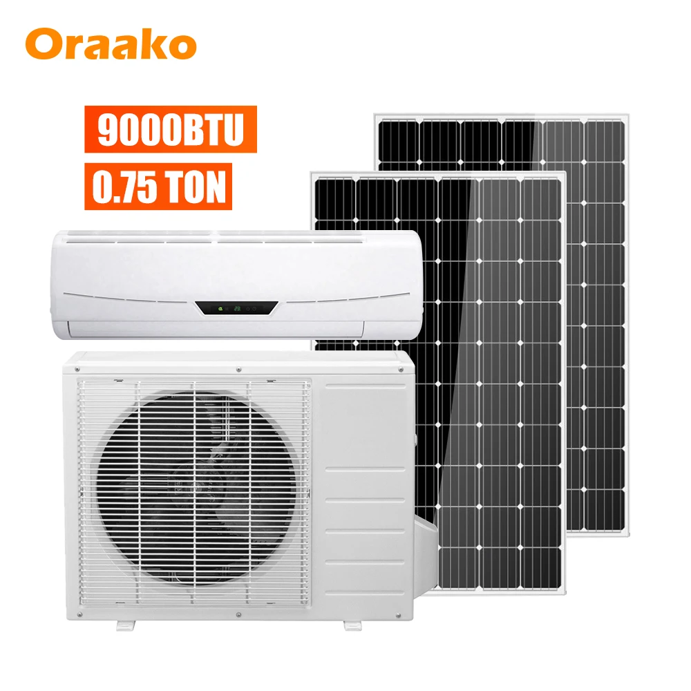 Dc 36V 9000 Btu 0.75Ton Solar Air Cooler Wall Split Air Conditionportable Solar Air Conditioner System