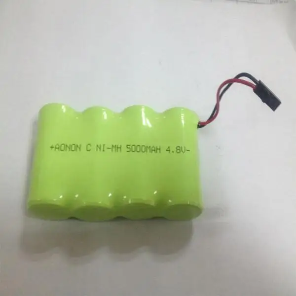r/c race car & boat power battery ni-mh cylindrical rechargeable battery pack sc 4.8v 1500mah with wire & connector