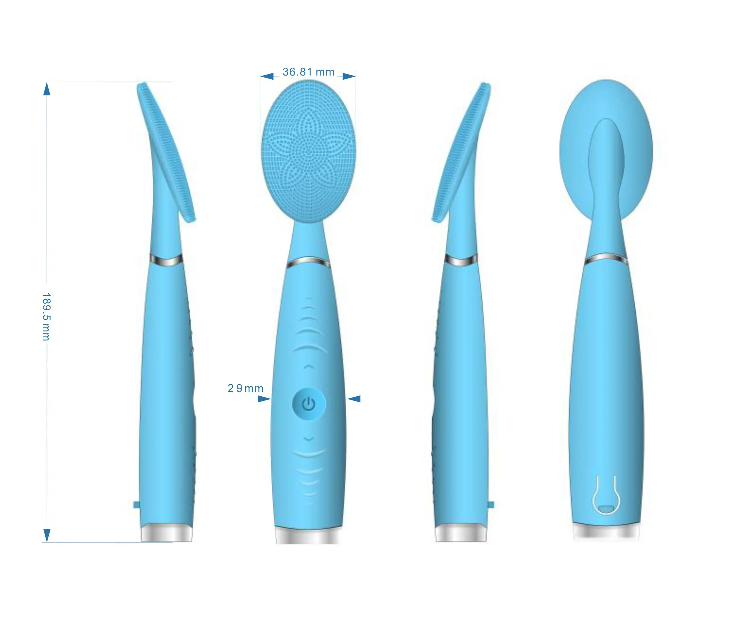  Портативный уход за кожей лица Blackhead жидкость для снятия макияжа очистки пор силиконовая щетка чистки