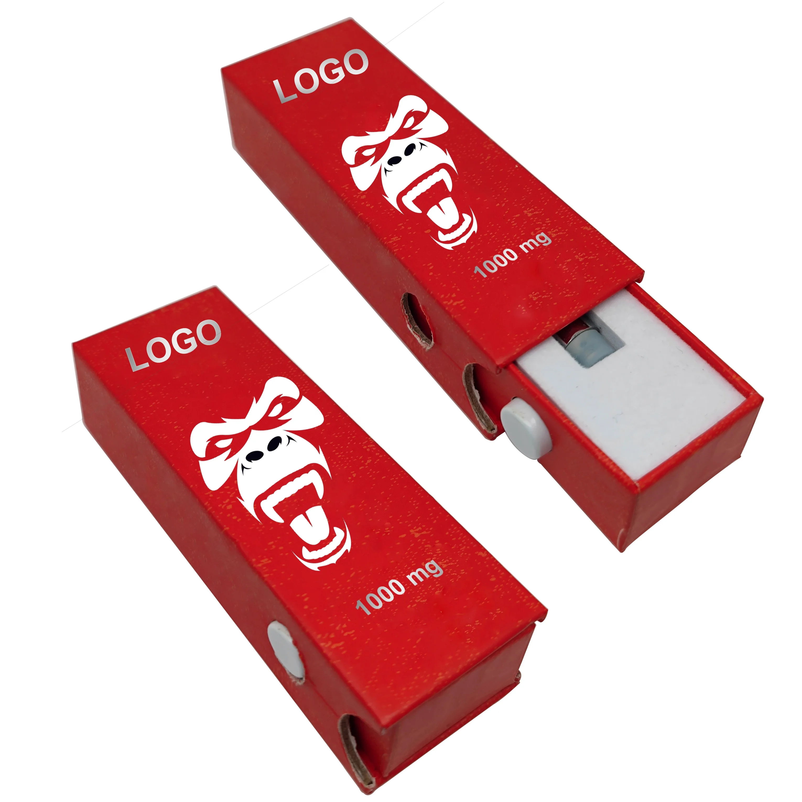 Makeon Custom Childproof Pull-out Drawer Cardboard Box with Foam Insert Luxury PrintLogo Unique OEM Paper Boxes Packaging