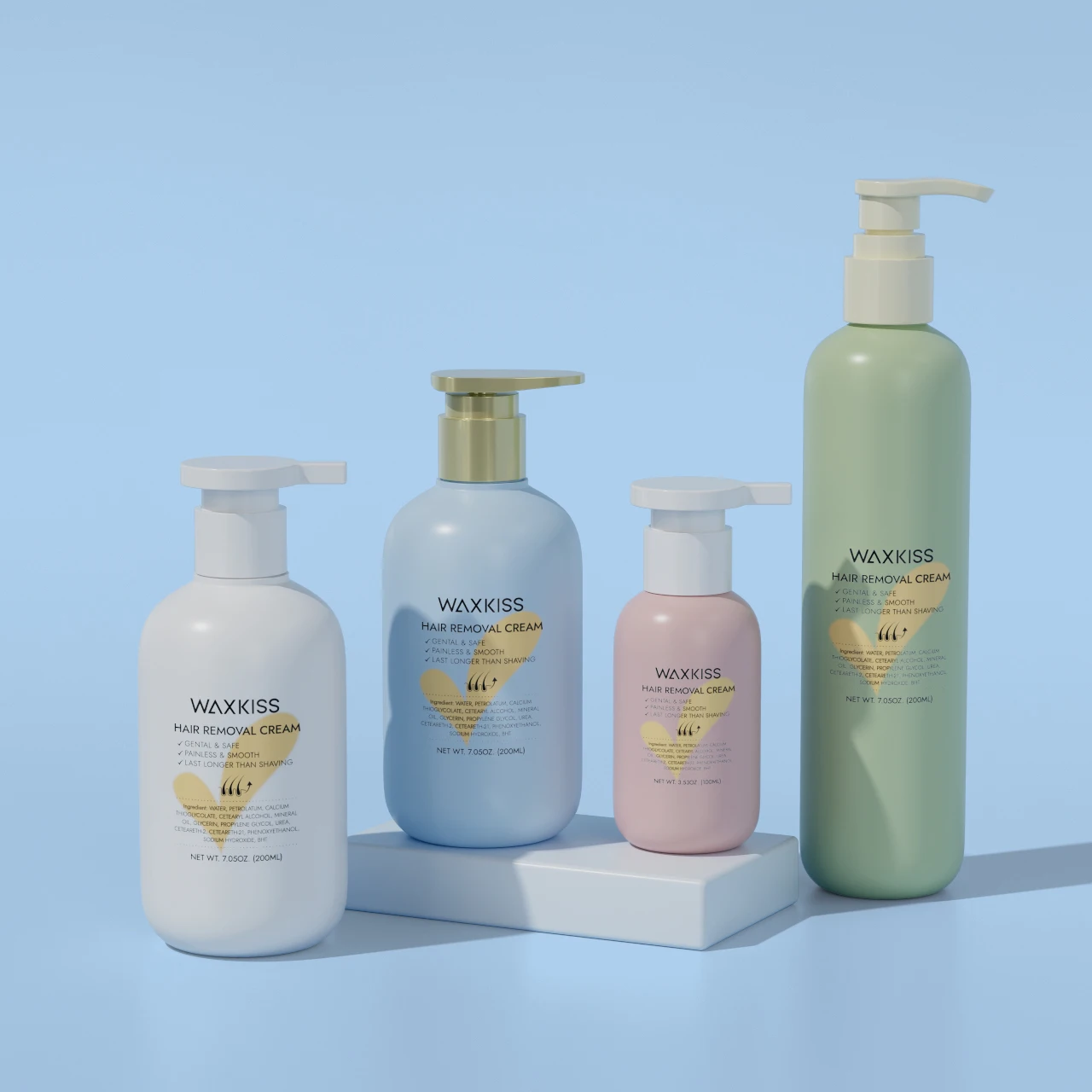 Waxkiss 200g Safe Ingredients Smooth Irritation-free Comprehensive Hair Removal Cream for intimate regions