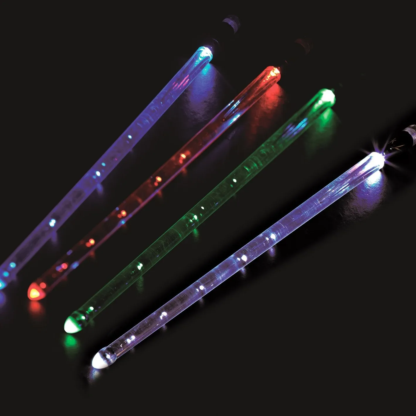 Percussion instrument LED acrylic drum sticks, multi-color luminous drum sticks