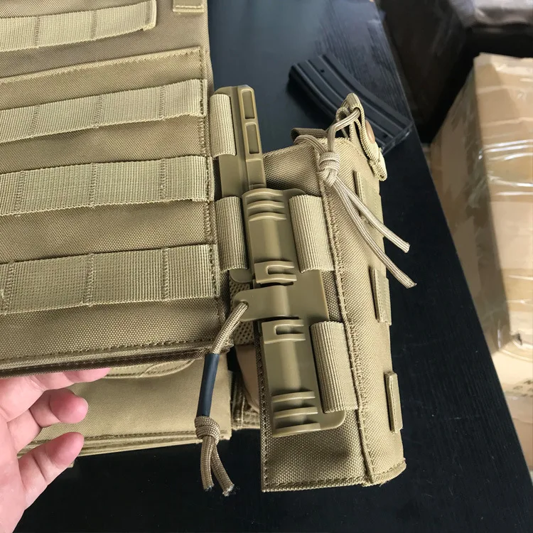 Breathable Black Tactical Vest China Supplier Khaki Protective Waistcoat Polyester Lining Shockproof Battle Vest