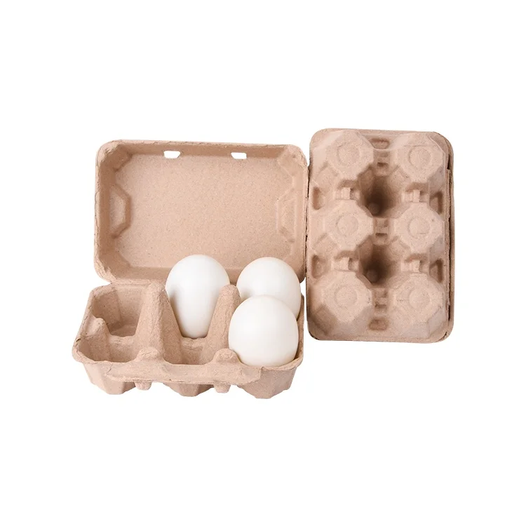 Biodegradable Paper Pulp Duck Egg Cartons 6 Pack For Chicken Eggs