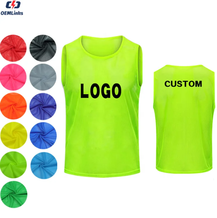 custom quick dry soccer training  bibs breathable mesh soccer vest cheap football bibs football vest soccer training bibs