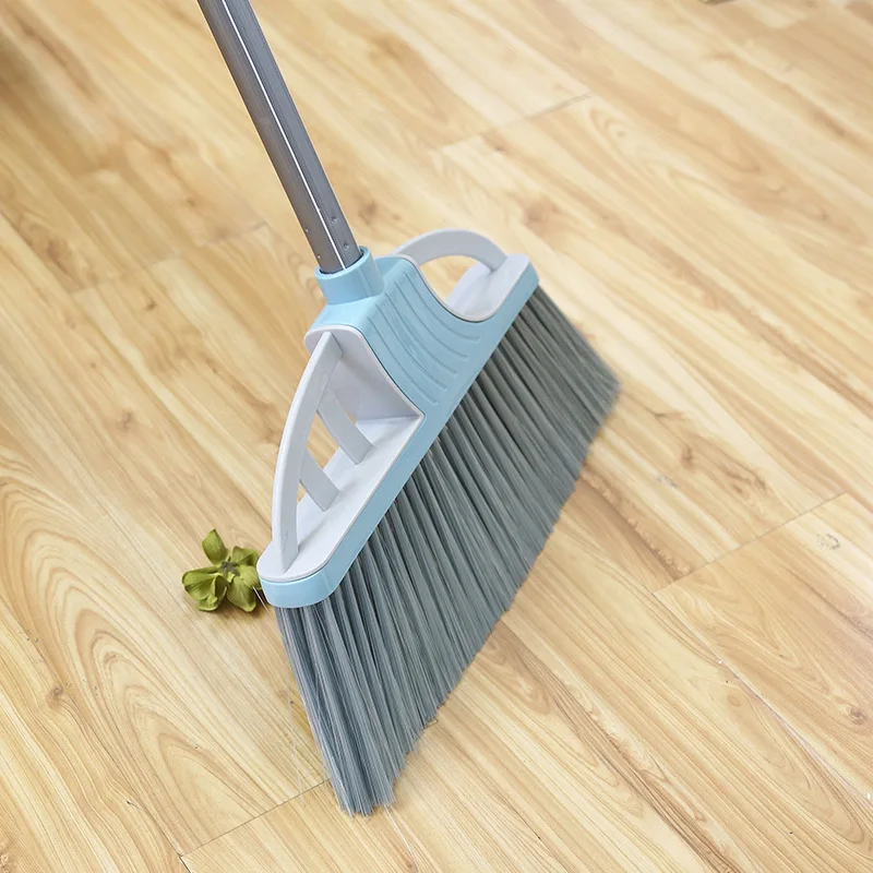 DS4405 Heavy Duty Broom with Long Handle Commercial Sweeping Brooms Outdoor Indoor Broom for Home Kitchen Office Lobby Lawn