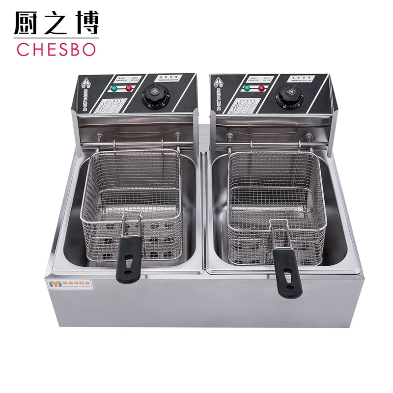 5000W 12 Liter Oil Capacity Electric Continous Potato Chips Deep Fryer Machine with Stainless Steel Basket