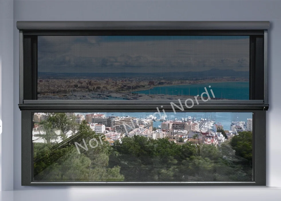 Modern Designed Intelligent Electric Window Factory Customized Aluminum Motorized Door Balcony Screen Automatic Opening Style