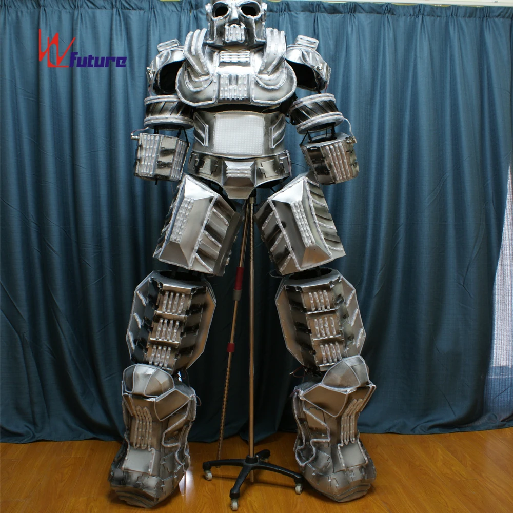 Smart Giant LED Robot Costume, Light Stilt Walking Programmable Robot Suit