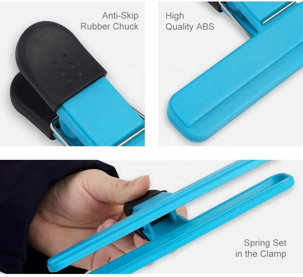 Heavy Duty Chip Bag Clips Food Clips Bag Sealing Clips Plastic Air Tight Seal Grip for Crisp Coffee Snacks Bagged Food