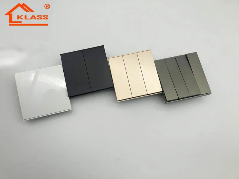 KLASS High-quality UK England  Switches 3/5 Pin Universal Electrical Socket with Interruptor Hotel Fashion Design Switch